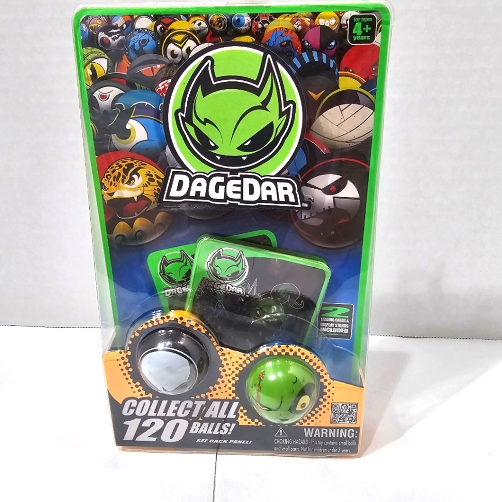 DaGeDar Balls 2-Pack Supercharged Ball Bearings 2 Trading Cards And Stands NEW
